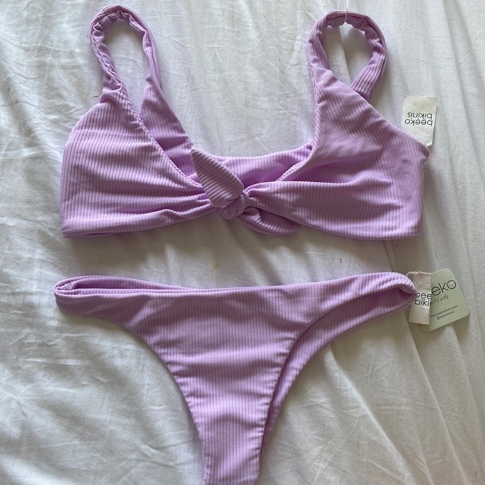 Bikini top- tie knot front